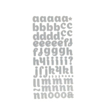 Carta fofo em forma de alfabeto inchado colorido alfabeto adesivos, garoto personalizado decoração adesivo de vinil
